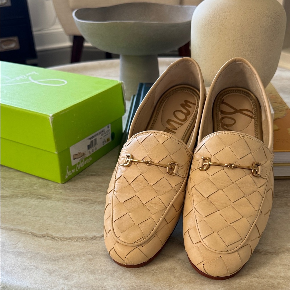 Sam Edelman Loraine woven Loafer in eggshell